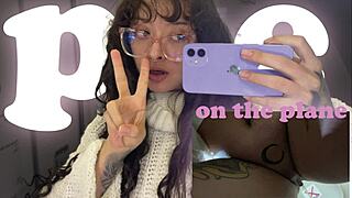 look how i peed on plane europe trip was crazy!!