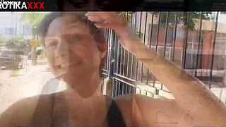 ever wonder how sadira hotwife's pretty face gets blasted by monster cock cum after outdoor public teasing fuck?