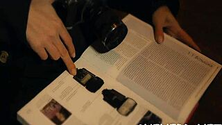 Wanna seduce this hot nerd's cock?