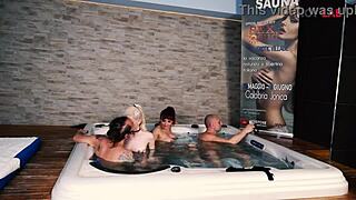 Ready for first orgy in swinger club?