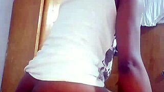 Hot african couple fucks wildly cowgirl style!