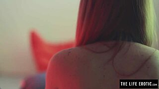 Pretty redhead whips bound ass spanking to orgasm