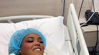 naughty doctor tempts busty patient in hospital room