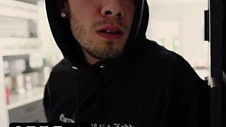 Lucky stepson finds kinky stepmom's buttplug and creampies her ass deep