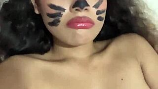 Petite Babe Craves Monster Cock in Tight Pussy Suit