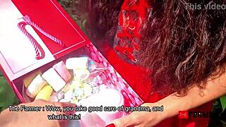 farmer finds horny little red riding hood begging for his thick cock in the woods