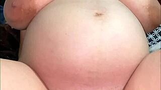 pregnant slut sneaks fucks with friends dodging detection in risky homemade sessions