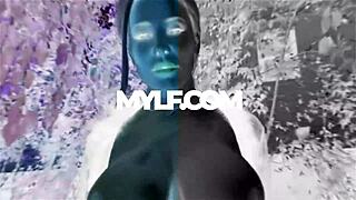 Lucky stepson finds kinky stepmom's buttplug and creampies her ass deep