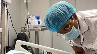 naughty doctor tempts busty patient in hospital room