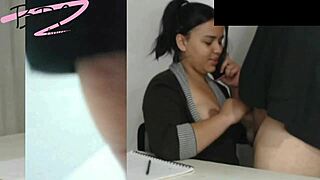 chubby latina secretary tries anal but fails cumshot