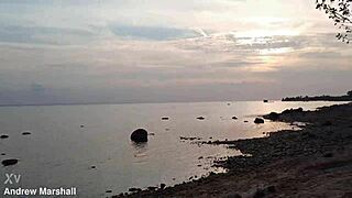 Young hairless teens orgy on public beach! 🏖️🍑💦