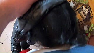 whoa so much cum drenching my black jacket and leather leggings love this😍