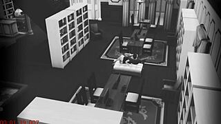 wife cheats fucking stranger caught on library security cam