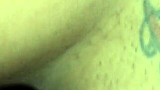 o cara behind gloryhole couldn't handle so hubby made me cum milf slut
