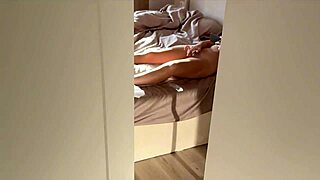 caught stepsis with big ass masturbating so i fucked her tight pussy creampie