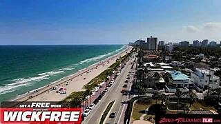 hey hot petite blonde babe deepthroats then rides cowgirl in sloppy summer fuck session