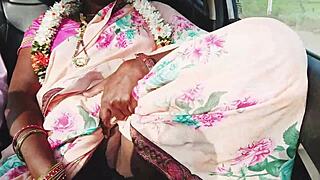 dirty telugu housewife cheats in car with boyfriend spilling hot romance talk