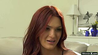 hey, wanna slide your cock bareback into this shemale's tight hole and practice thrusting deep now?