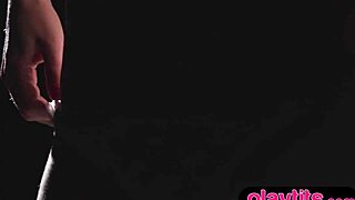 Busty Redhead Mature Milf Rips Clothes to Flaunt Huge Tits and Bubble Butt on Stage