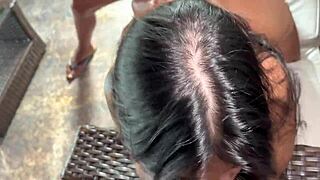 Brazilian wife caught fucking husband's friends anal style