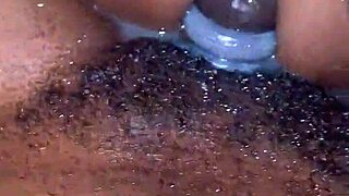 my super wet wife squirts hard riding my thick cock deep in her fat ass while stuffing 9-inch toy