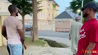 met my buddy and his hot new babe on a walk invited them back for wild threesome creampie pounding