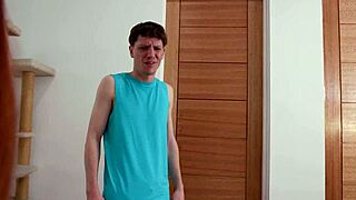 summer hart gags on rion king's monster cock before bent over assfucking