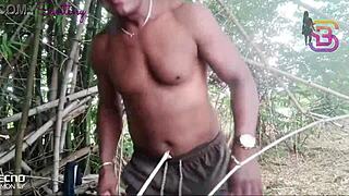 married woman meets trainer for outdoor hookup in the woods