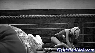 i wrestle naked tattooed lesbians pinning shaved pussies in ring