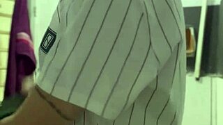 doing VIDEO CALL to neighbor while cuck watches football in room