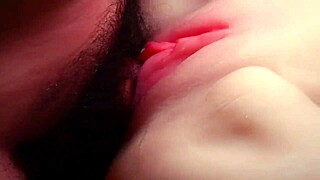 shaved pussy real doll takes double toy penetration up close