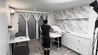 hey juan bustos, catch karolin gomez and millan rodriguez's backstage voyeur 1on1 action