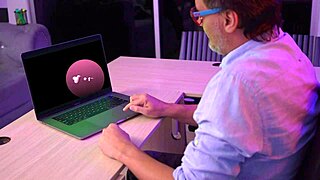 hey juan bustos, catch karolin gomez and millan rodriguez's backstage voyeur 1on1 action