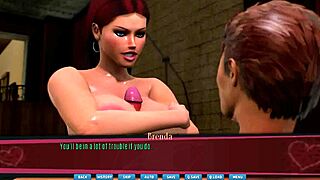 Game exposes her big heaving tits up close