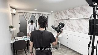 hey juan bustos, catch karolin gomez and millan rodriguez's backstage voyeur 1on1 action