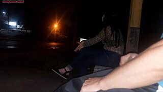 Bus Waitress Grabs Stranger's Huge Cock Deepthroat Sucks