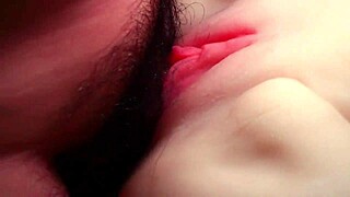 shaved pussy real doll takes double toy penetration up close