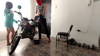 innocent neighbor's curvy ass shakes wildly during kinky domination play