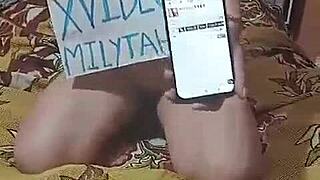 flashing my big ass with handcuffs on video... oops