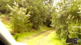 She'll Never Forget Brutal Big Ass Forest Pounding Creampie