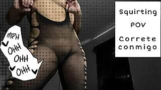 pov astarioth squirts multiple times masturbating wet pussy