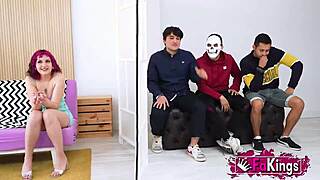 young mei takes on three rookies cowgirl doggy bent over rough.