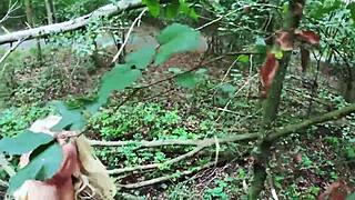 Risky German Outdoor Sex with Hot Blonde Milf Bareback Exhibitionist Flashing