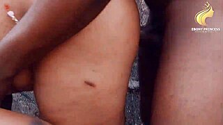 ghetto bbw bent over for big black cock pounding her fat dripping pussy