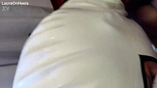 Milf pantyhose heels big ass tits deepthroat gagging cum mouth swallow