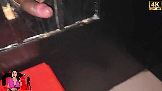 hotwife hits swing club, flashes then begs bbc to fill her tight ass with cum