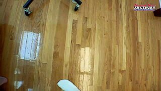 skinny nerdy redhead olivia x teases with masturbation before deep pussy doggystyle