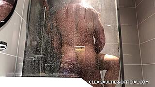 you wanna join clea gaultier under the hot shower spray rubbing her wet skin?