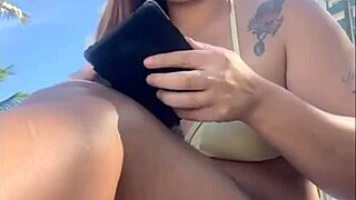 Horny African Beach Flasher Exposes Big Pussy to Macho Eyes