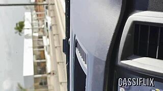 two mouths deliver delicious blowjob on huge cock watch her shake ass and cum